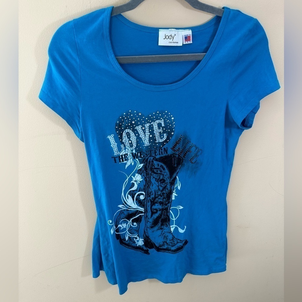 Jody California embellished western 90s novelty t shirt